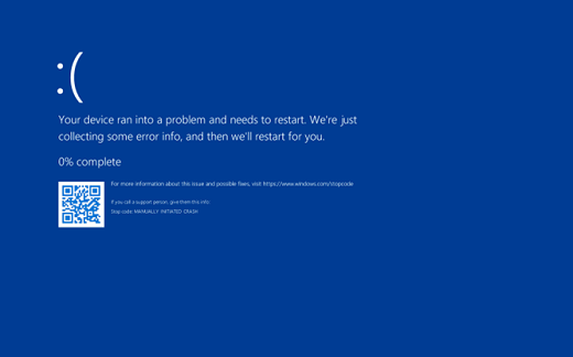 blue screen issues