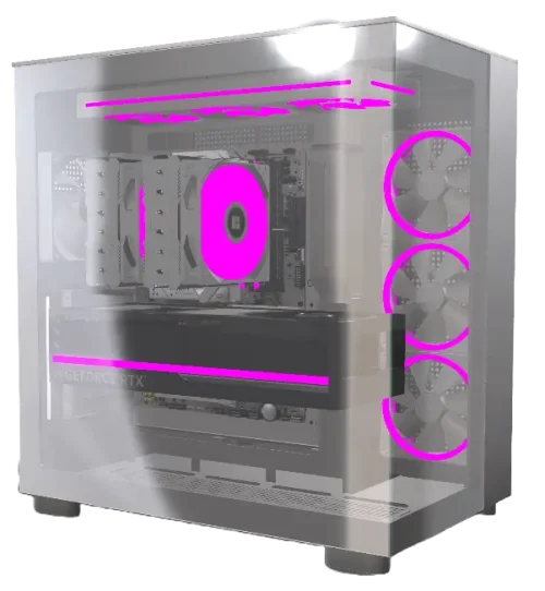 build a pc using 3d 3D rendering from 3d pc builder