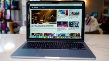 mac macbook on the table