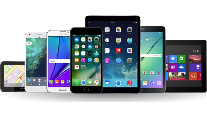 Few apple and android gadget